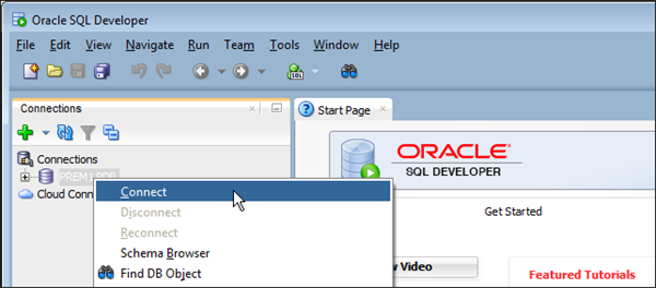New database connection dialog
