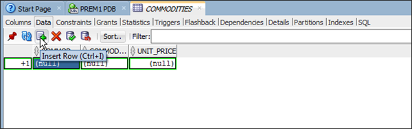 Add rows of data