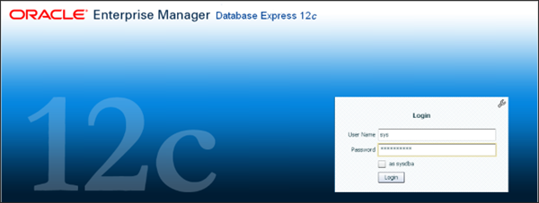 EM Express login page