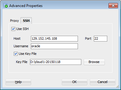 New database connection dialog