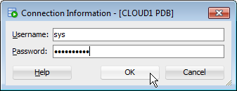 Cloud1 login dialog