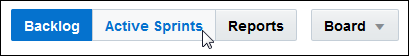 Active Sprints button