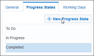New Progress State button