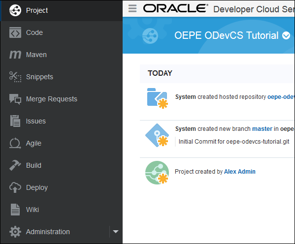 Developing Applications with Eclipse and Oracle Developer Cloud Service