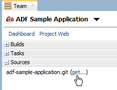 Project categories available for the open project
