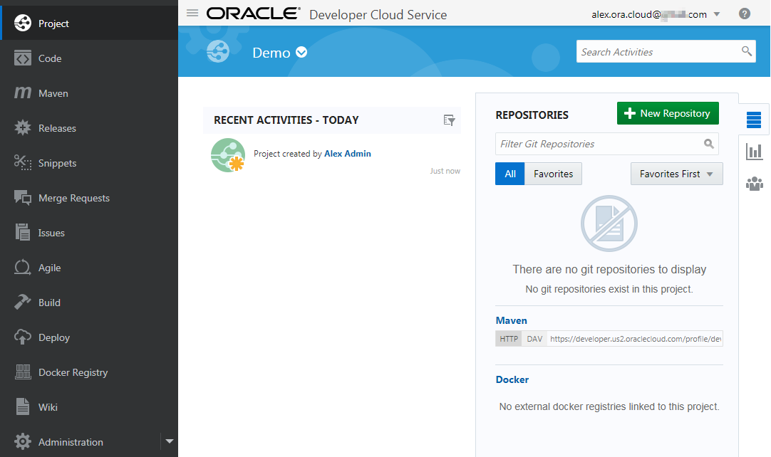 Project page of the open project