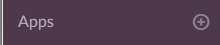 Apps option in left navigation bar