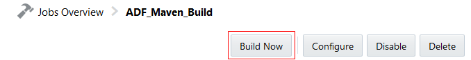 Build Now button of the job