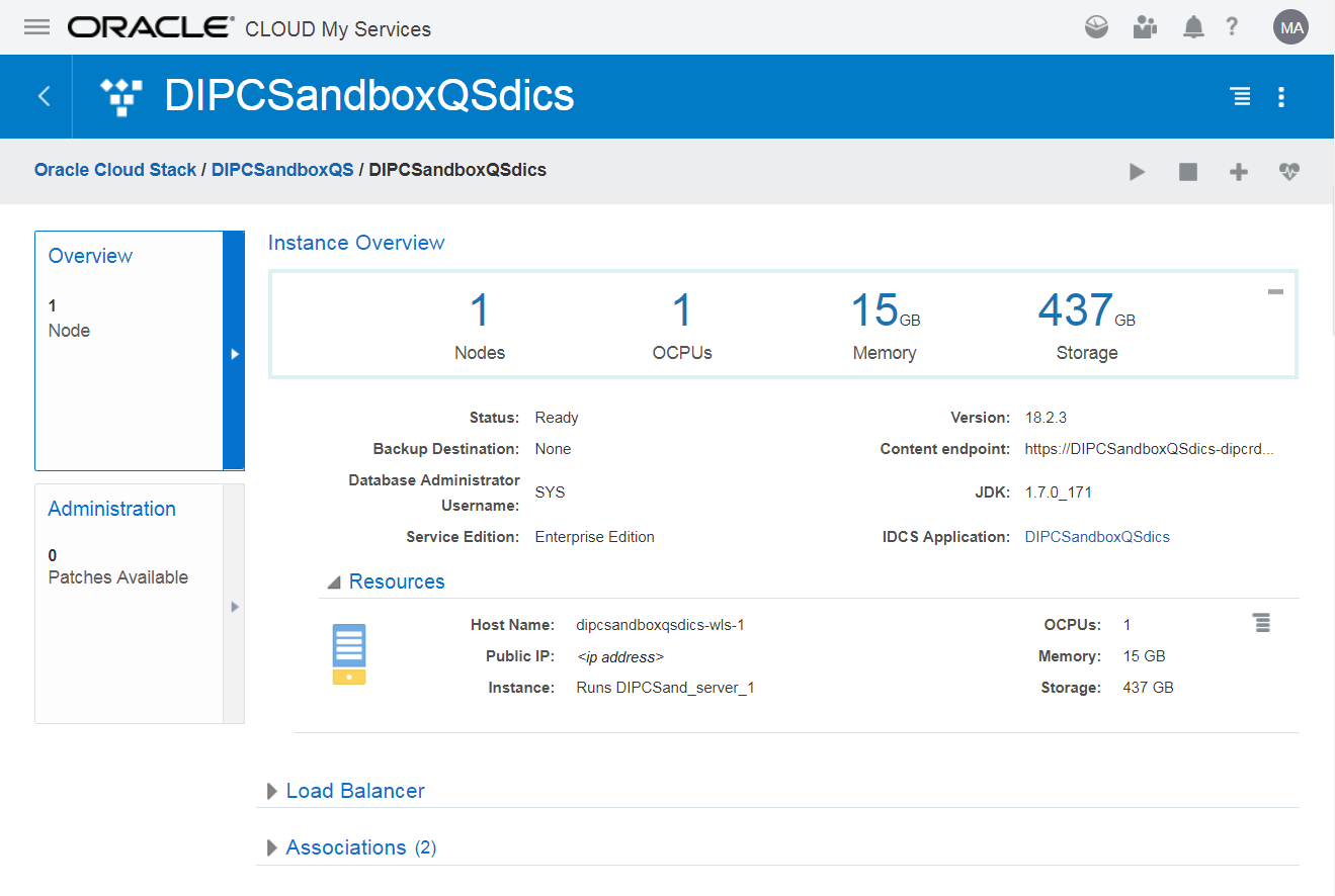 Oracle Cloud Account Sign In
