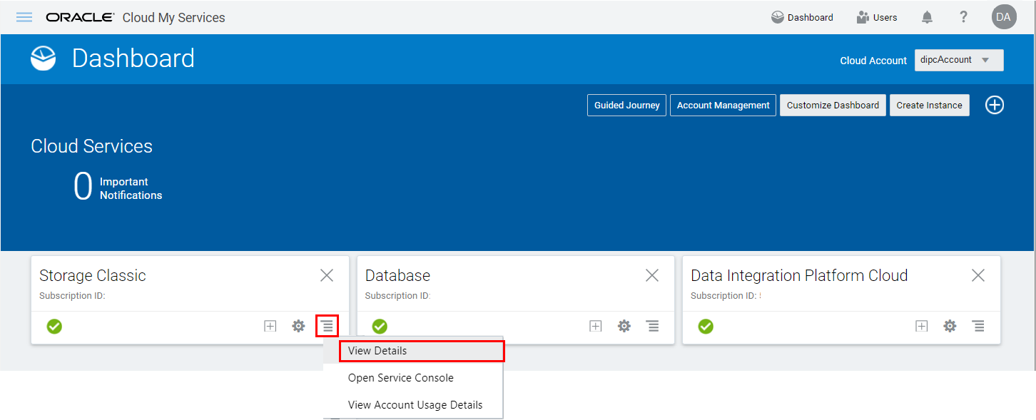 View Details of Storage Classic