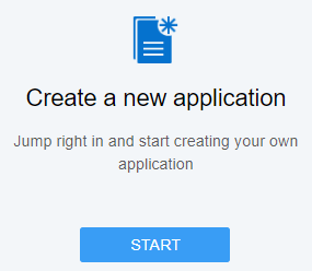 Creating a new application