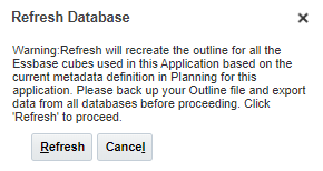 Refresh the database