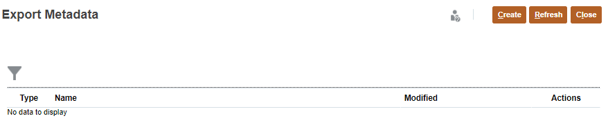 Export Metadata dialog