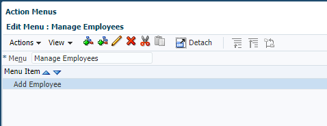 Completed Manage Employees Action Menu