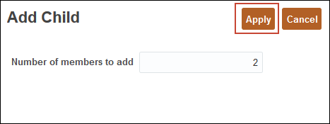 Add Child Dialog Apply Highlighted