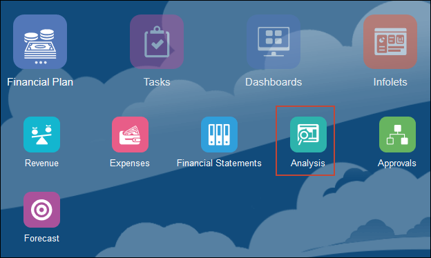 Home Page with Financial Plan Cluster Open