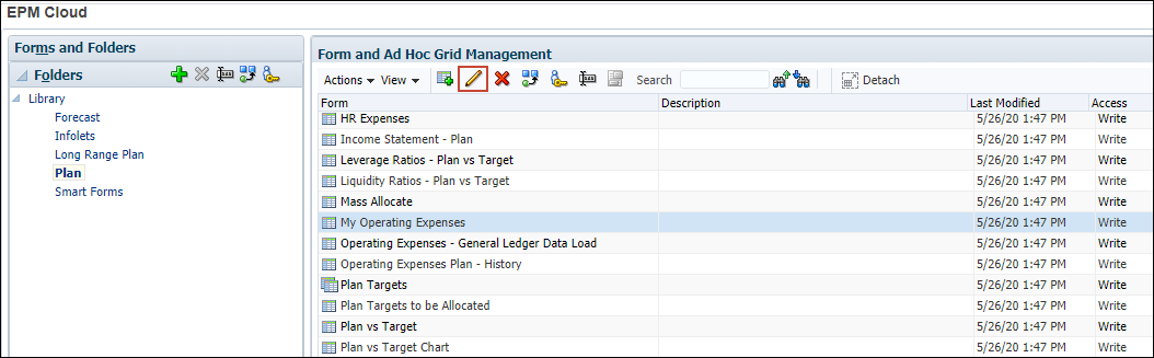 My Operating Expenses Selected