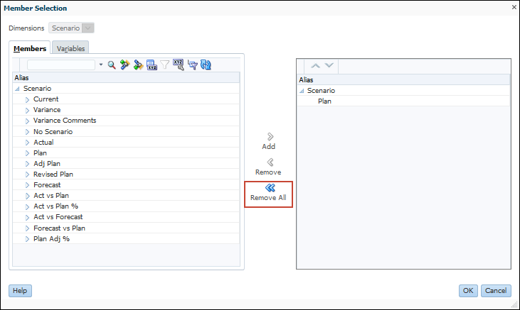 Member Selector Dialog