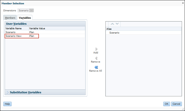 Member Selector Dialog