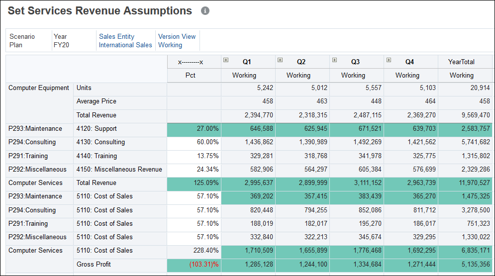 Set Services Revenue Assumptions after autosave