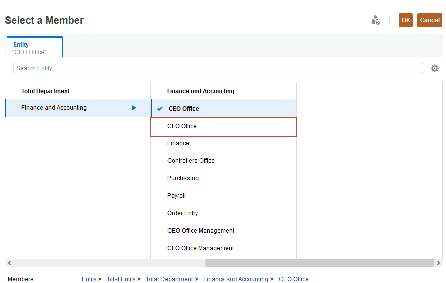 Select Member Dialog Box