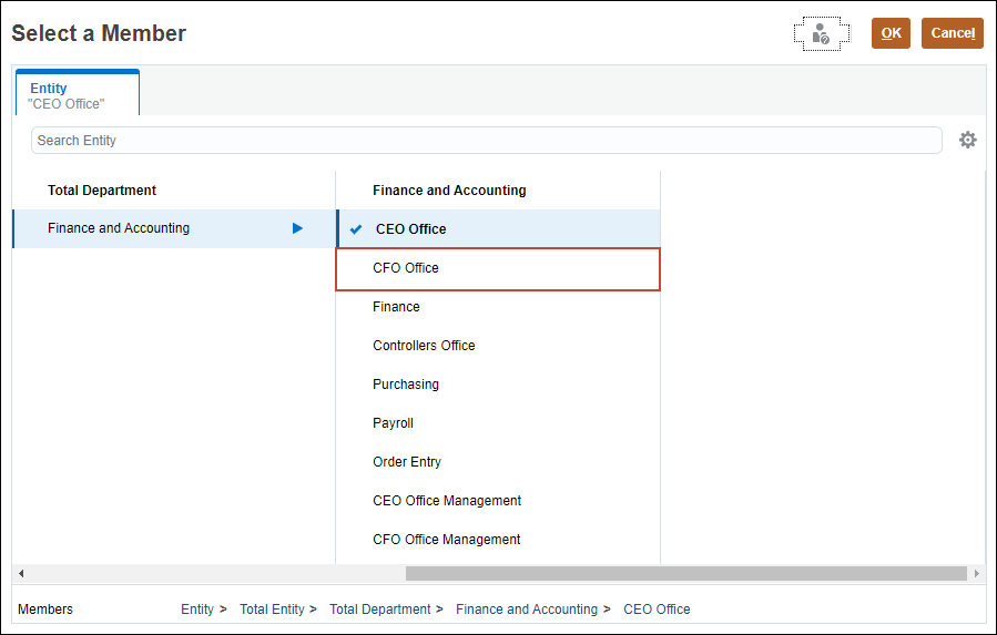 Select Member Dialog
