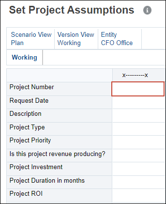 Select Project Number on Form