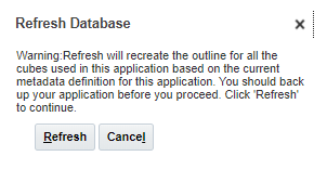 Refresh the database