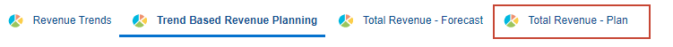 Total Revenue - Plan tab