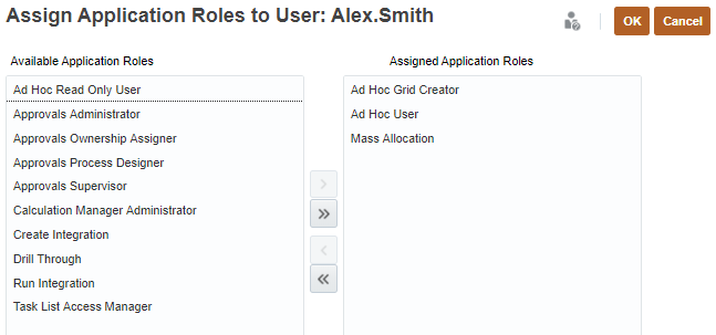 Assigning roles to users