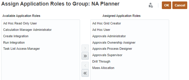 Assigning Application Roles to a Group