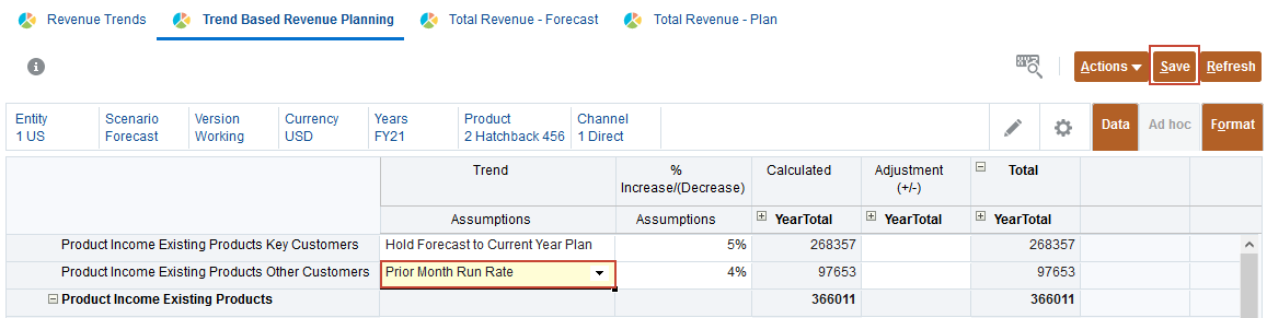 Prior Month Run Example