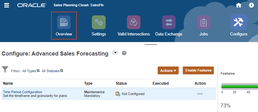 Navigating to Application Overview