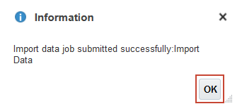 Import Successful Message