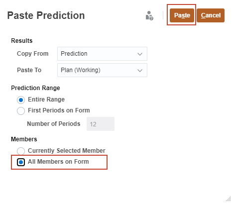 Paste Predictions