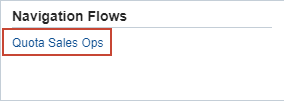 Navigation Flows Selector