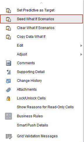 Seed Whatif Scenarios