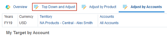 Navigate to Top Down and Adjust