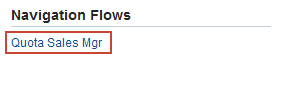 Navigation Flows Selector