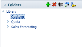Custom folder listed