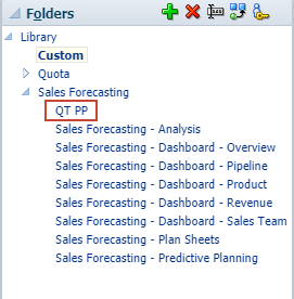 QT PP moved under Sales Forecasting