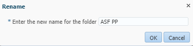Rename folder