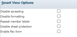 Smart View Options