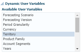 dynamic user variables