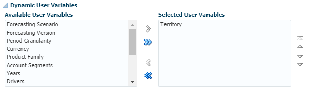 dynamic user variables