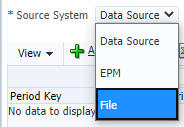 Selecting Source System types