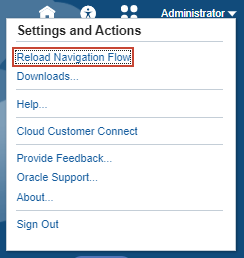 Reload navigation flow