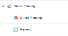 Sales Planning cluster
