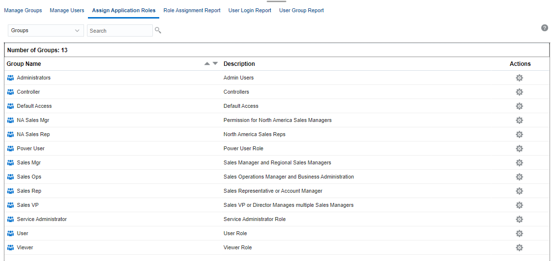 Assign Application Roles to Groups
