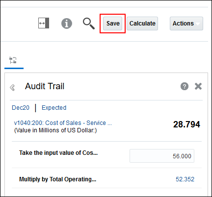 Audit Trail after changing COS